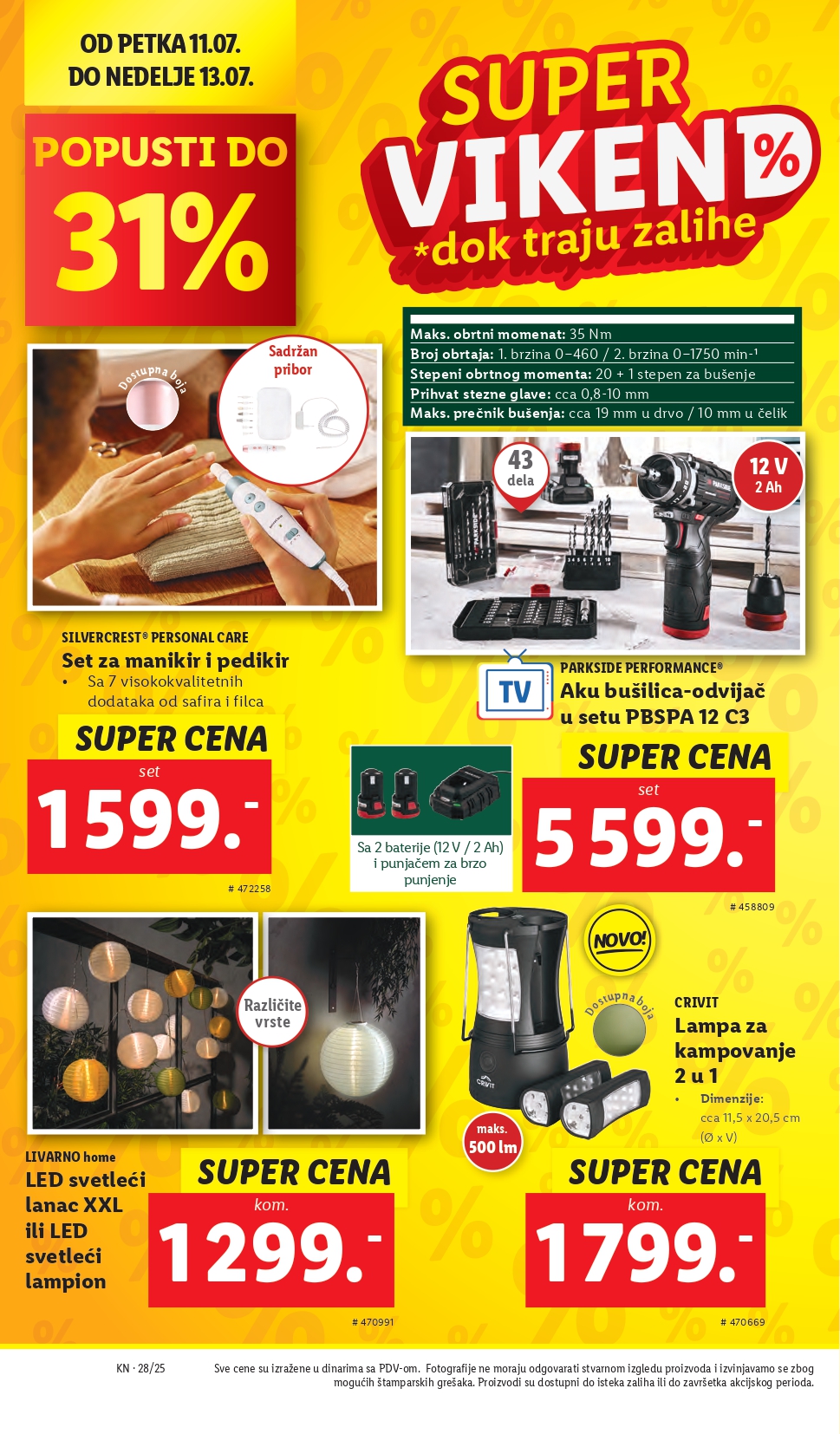 Lidl katalog PREHRANA 10-16.7.2025.