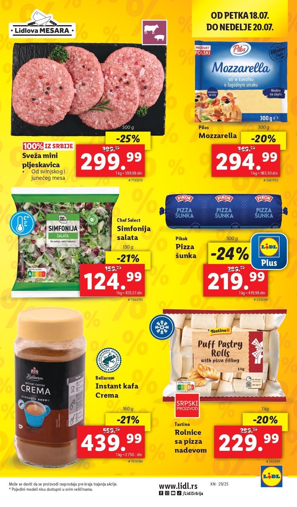 Lidl katalog PREHRANA 17-23.7.2025.