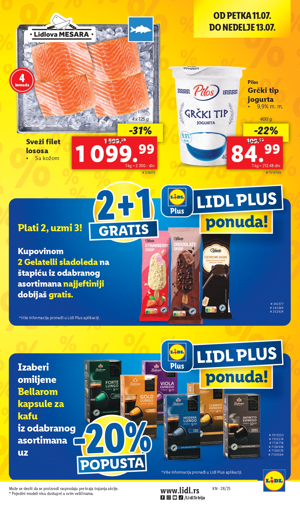 Lidl katalog PREHRANA 10-16.7.2025.