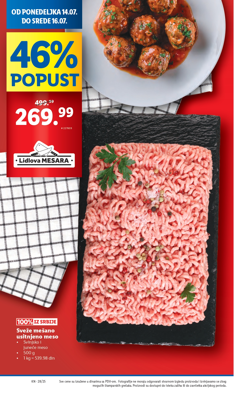 Lidl katalog PREHRANA 10-16.7.2025.