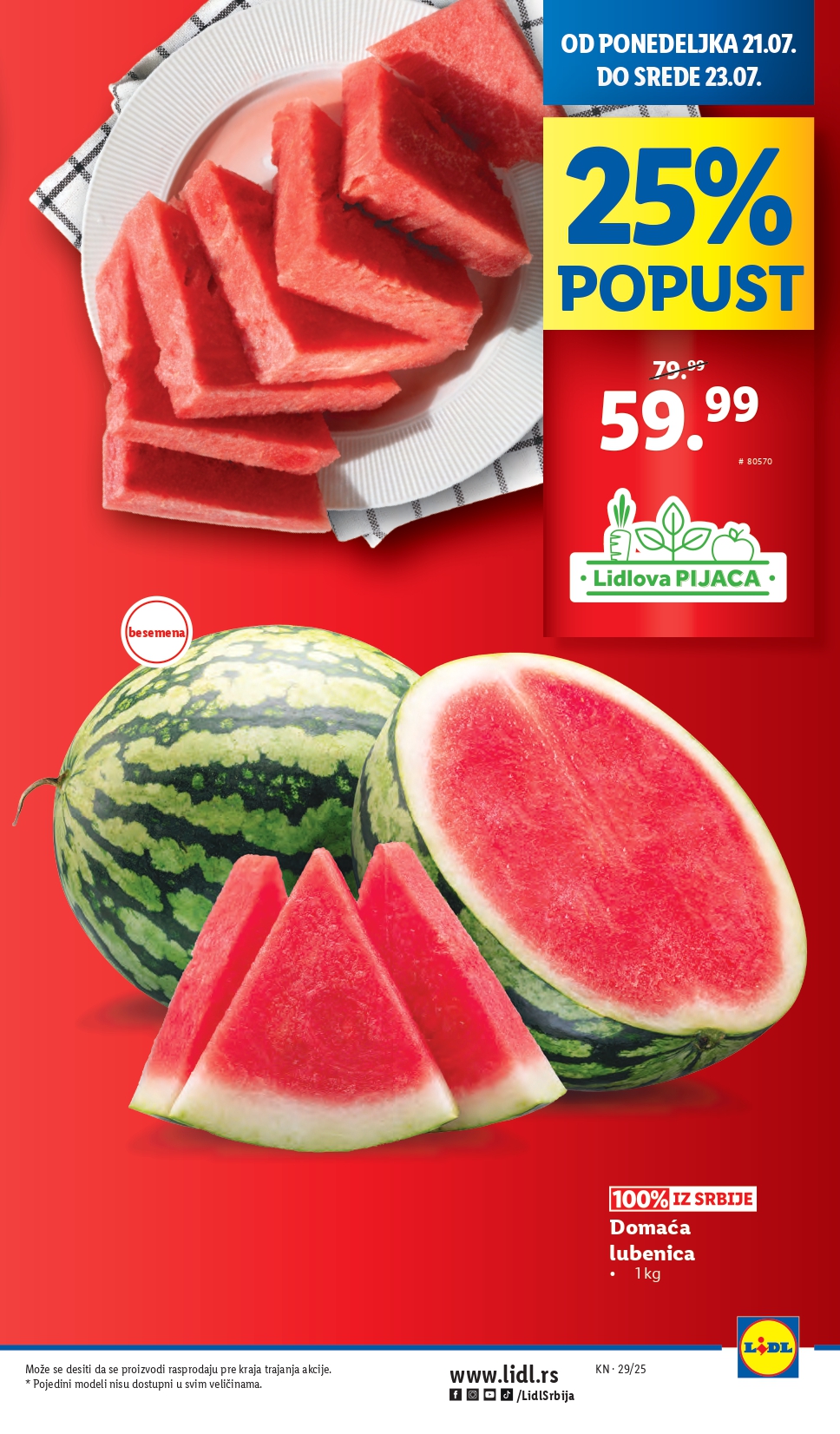 Lidl katalog PREHRANA 17-23.7.2025.