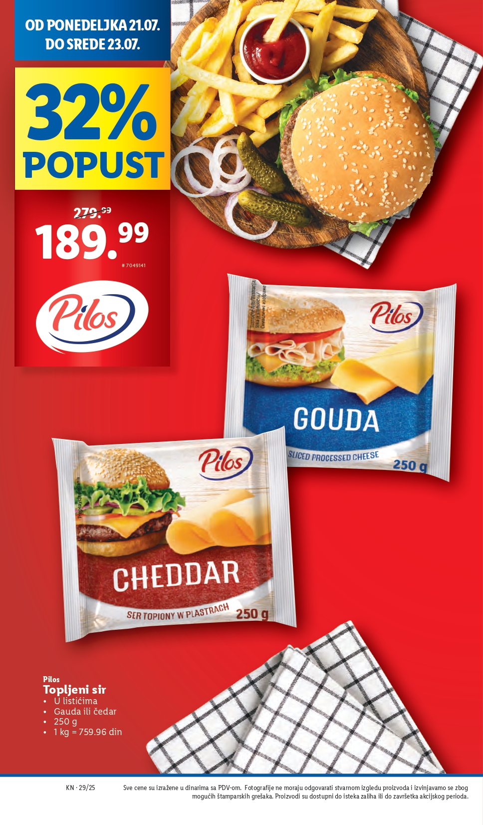 Lidl katalog PREHRANA 17-23.7.2025.