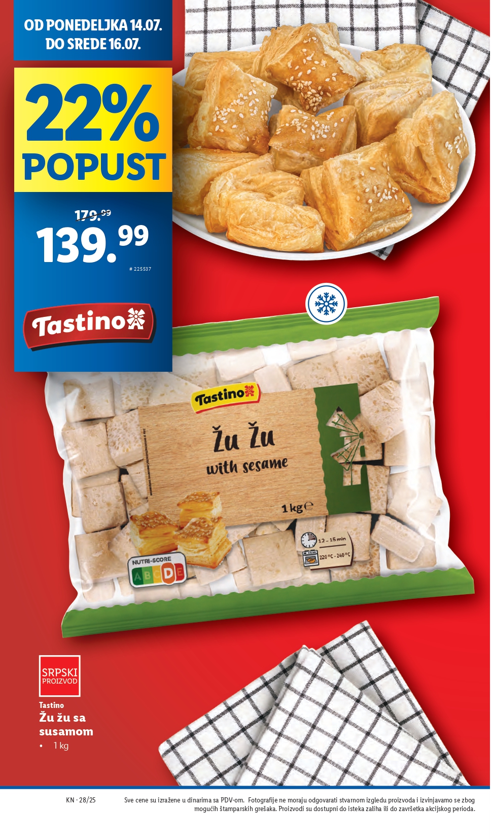 Lidl katalog PREHRANA 10-16.7.2025.