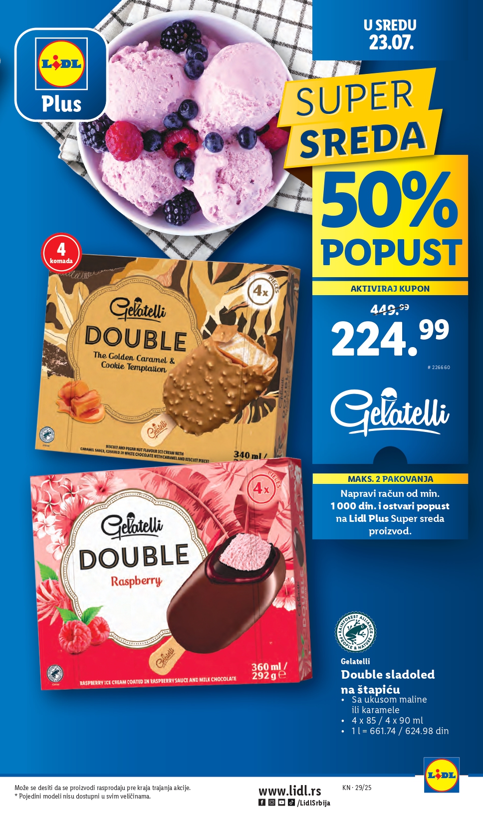 Lidl katalog PREHRANA 17-23.7.2025.