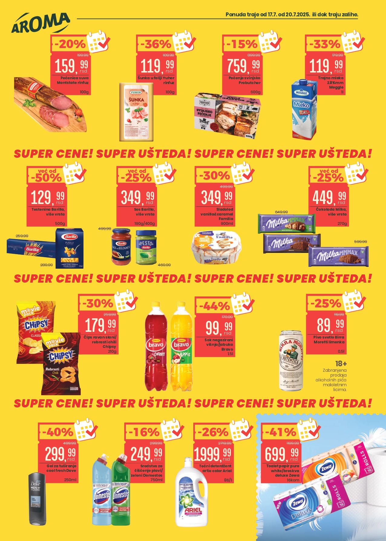 Aroma VIKEND AKCIJA 17-20.7.2025.