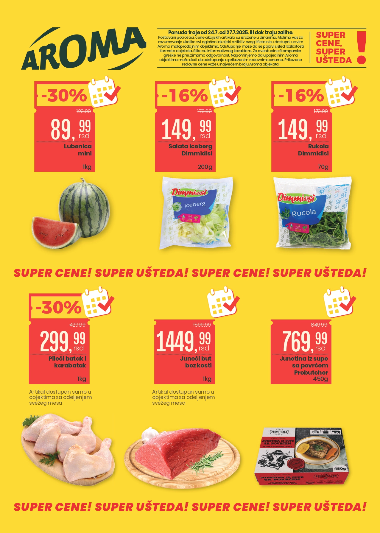 Aroma VIKEND AKCIJA 24-27.7.2025.