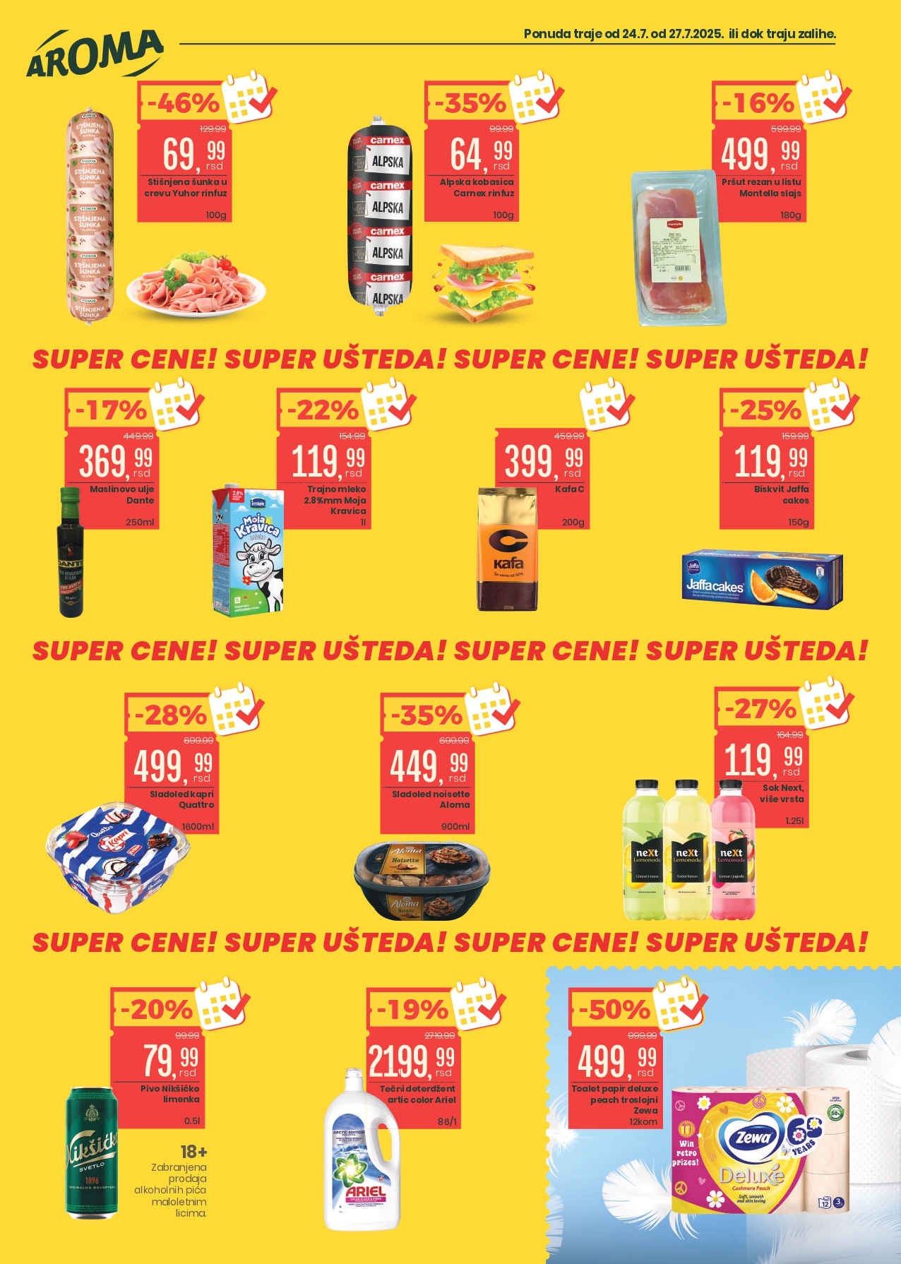 Aroma VIKEND AKCIJA 24-27.7.2025.