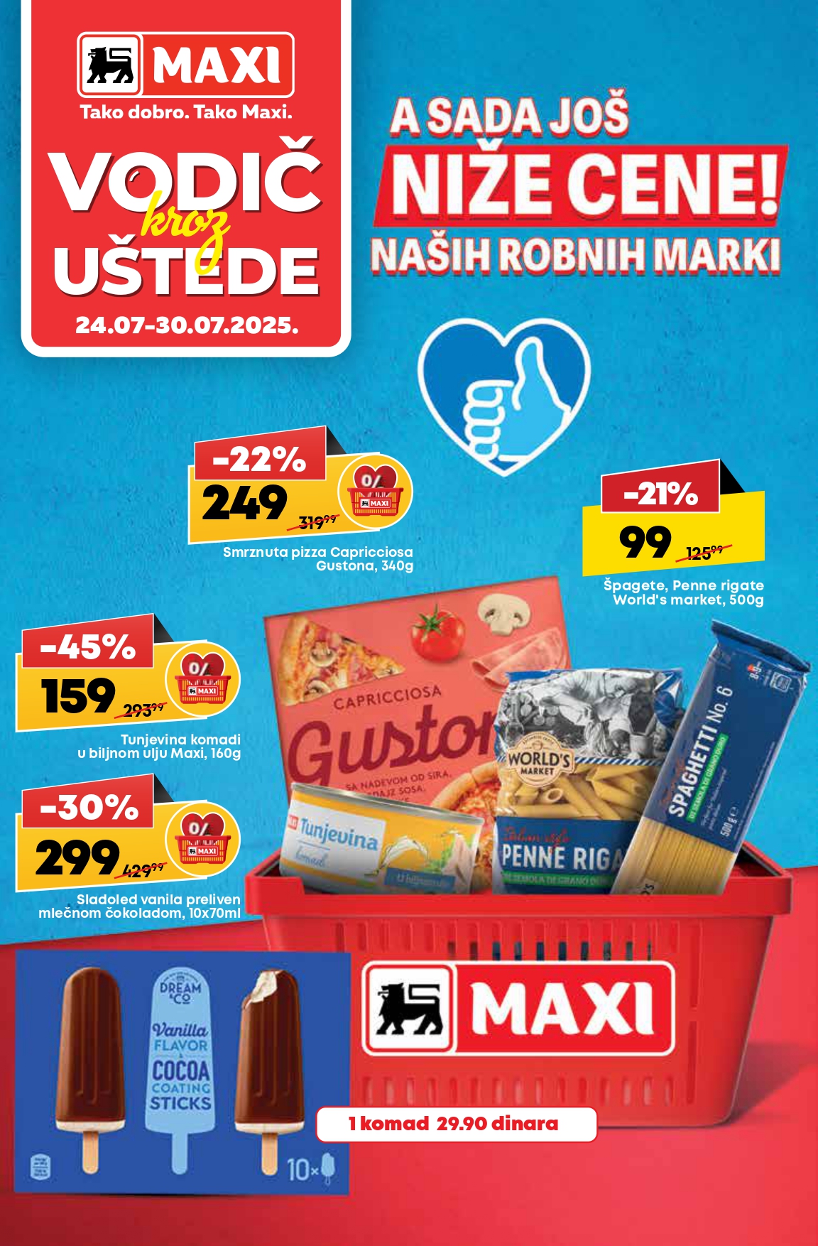 Mega Maxi katalog VODIČ KROZ UŠTEDE 24-30.7.2025.