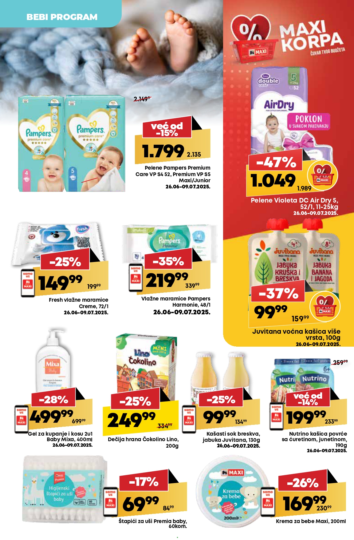 Mega Maxi katalog VODIČ KROZ UŠTEDE 3-9.7.2025.