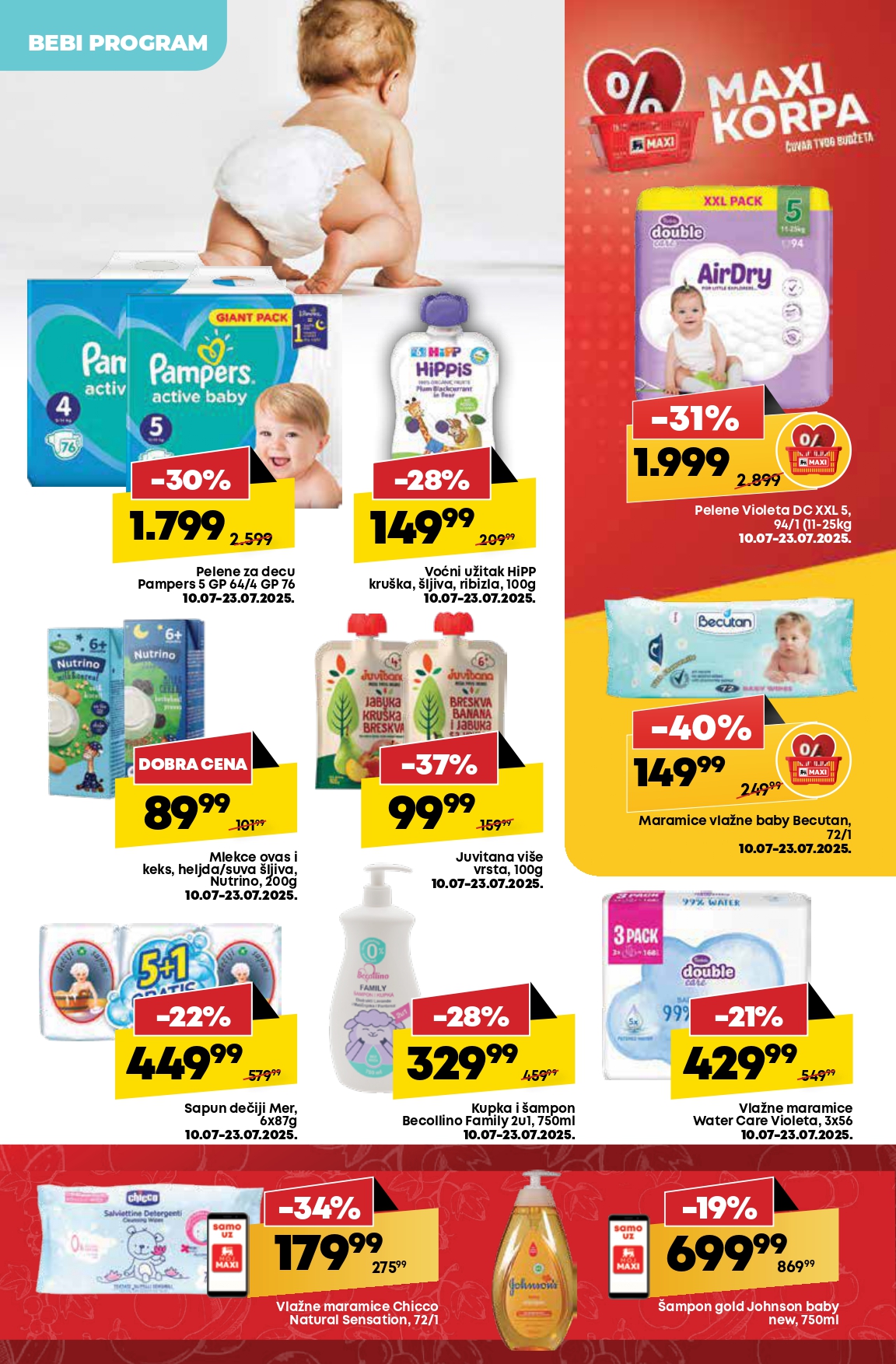 Mega Maxi katalog VODIČ KROZ UŠTEDE 10-16.7.2025.