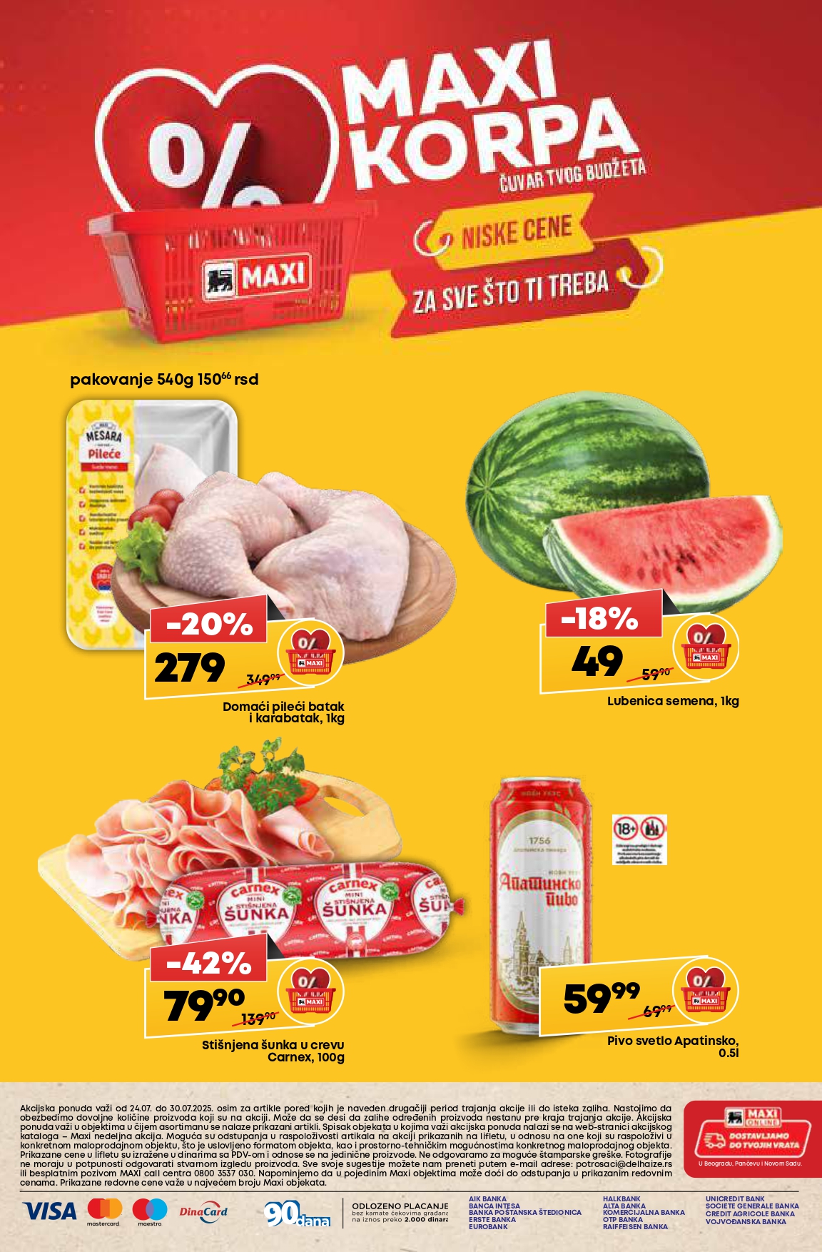 Mega Maxi katalog VODIČ KROZ UŠTEDE 24-30.7.2025.