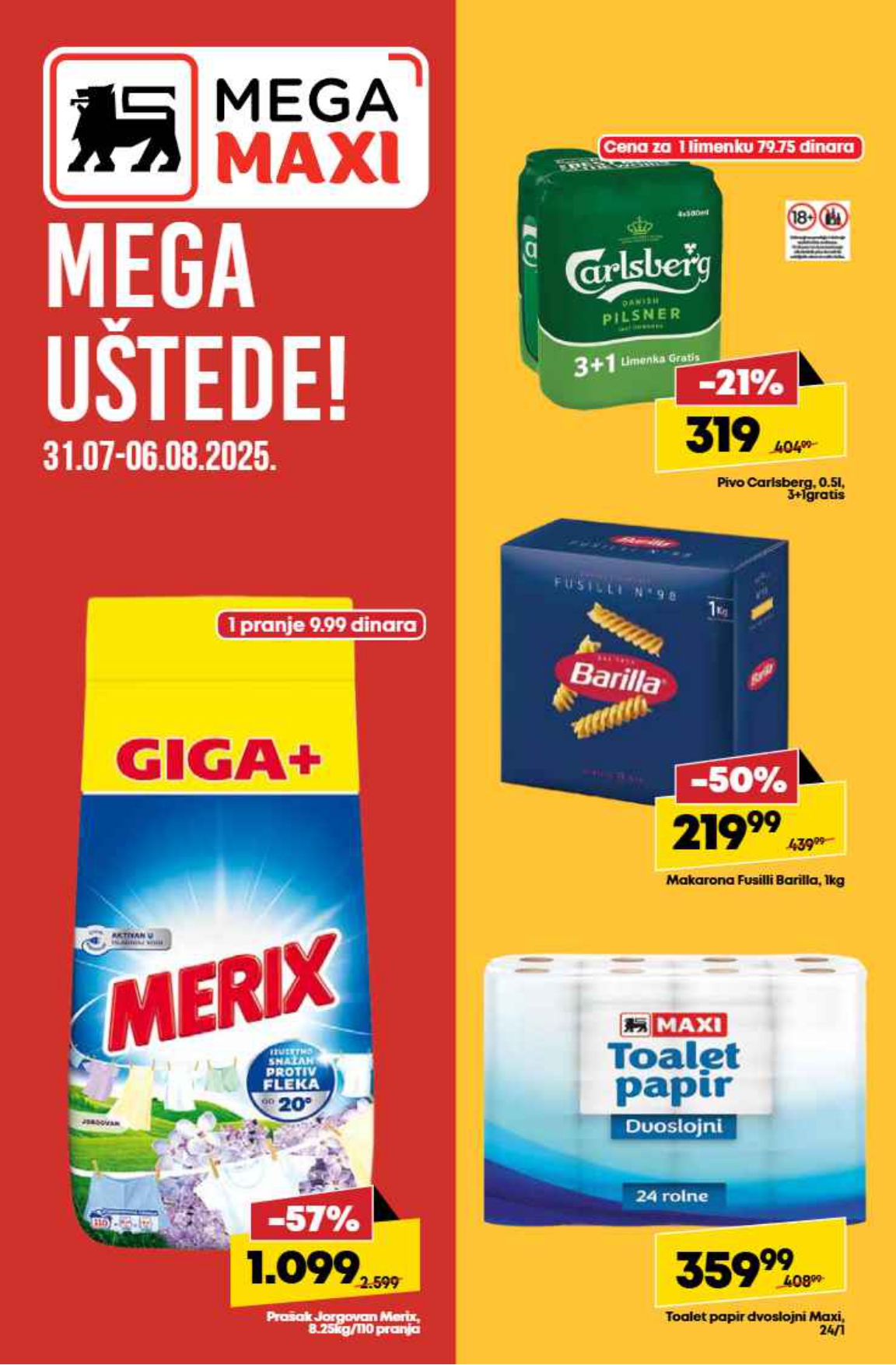 Mega Maxi katalog 31.7-6.8.2025.