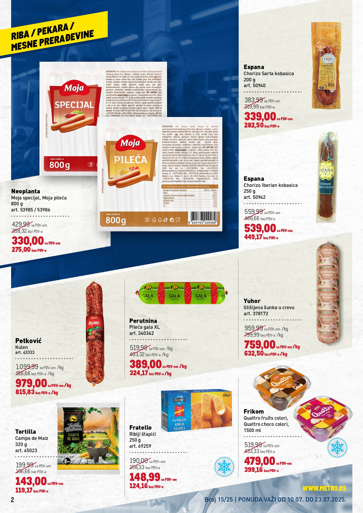 Metro katalog PREHRANA/NEPREHRANA 10-23.7.2025.
