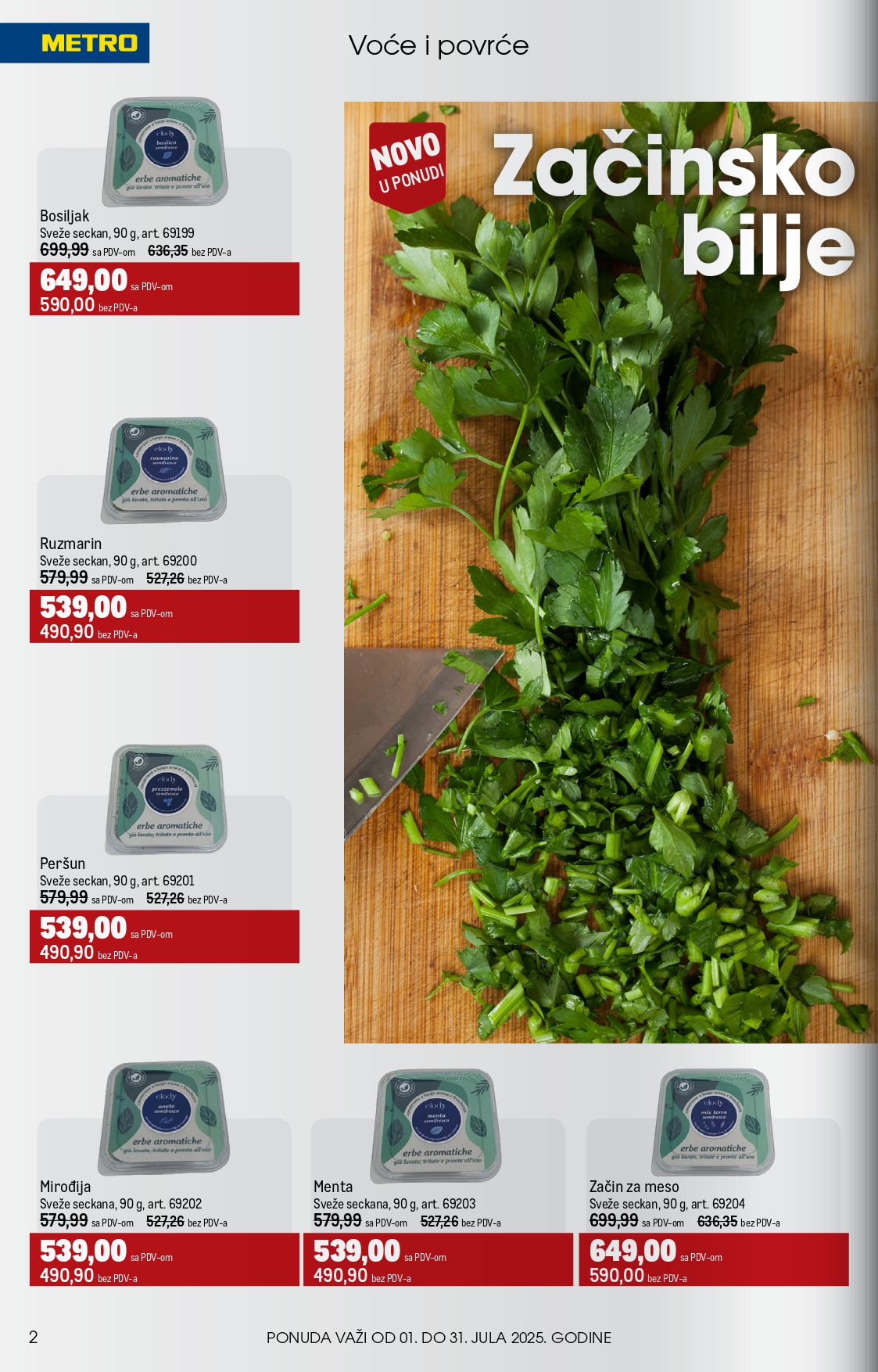 Metro katalog UGOSTITELJI 1-31.7.2025.