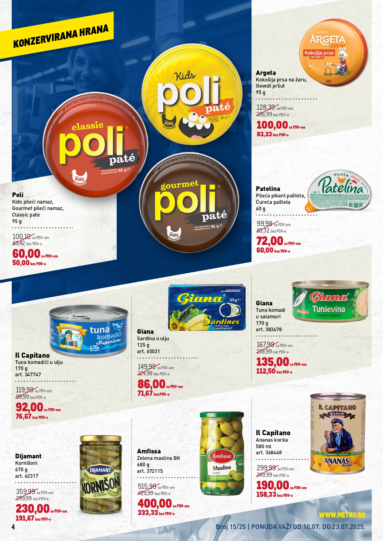 Metro katalog PREHRANA/NEPREHRANA 10-23.7.2025.