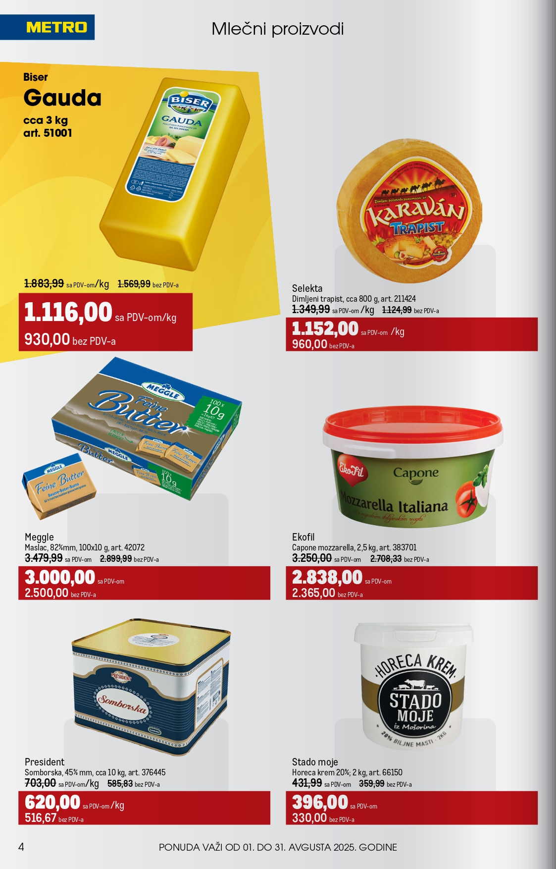 Metro katalog UGOSTITELJI 1-31.8.2025.