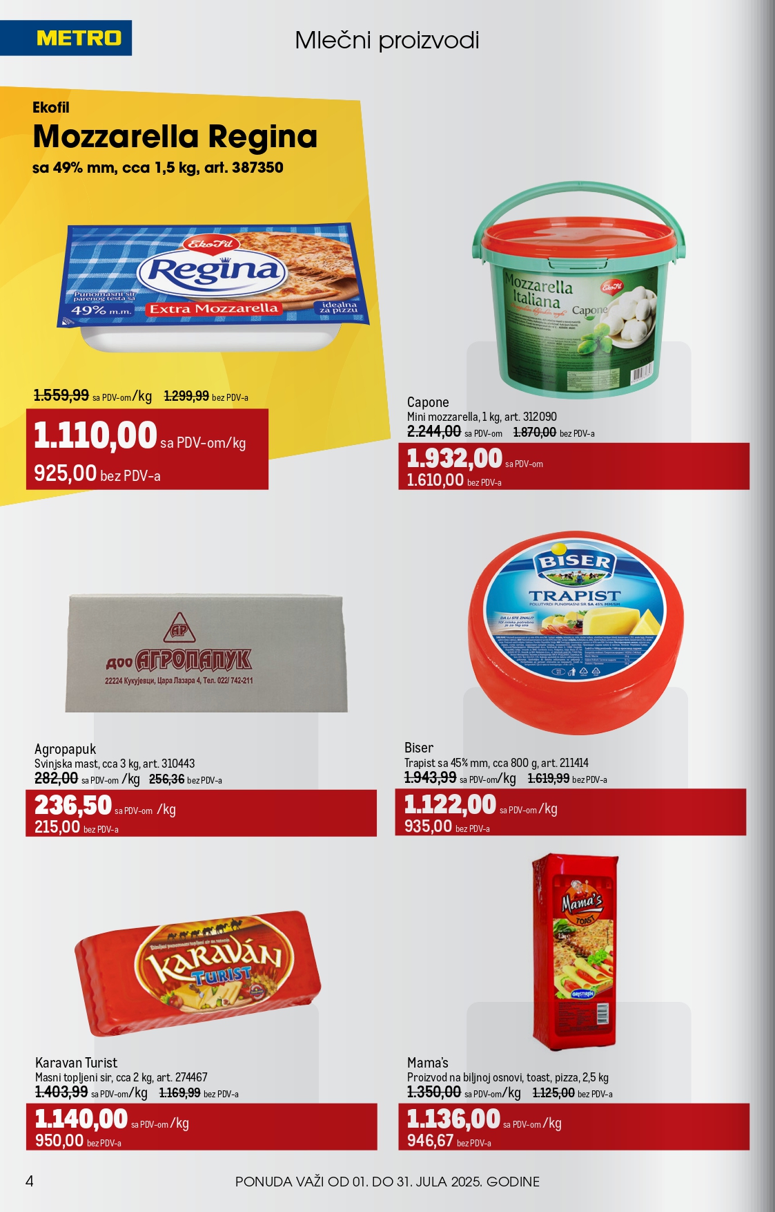 Metro katalog UGOSTITELJI 1-31.7.2025.