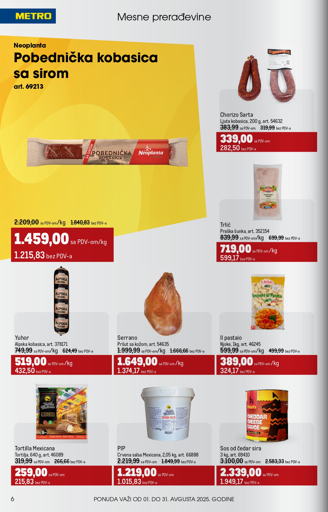 Metro katalog UGOSTITELJI 1-31.8.2025.