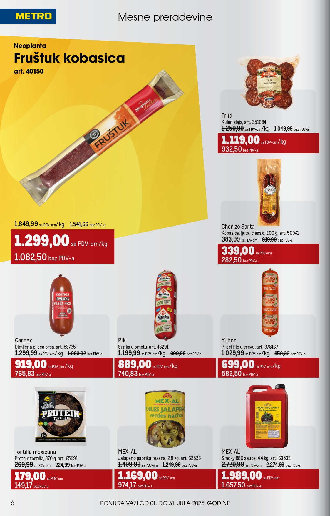 Metro katalog UGOSTITELJI 1-31.7.2025.