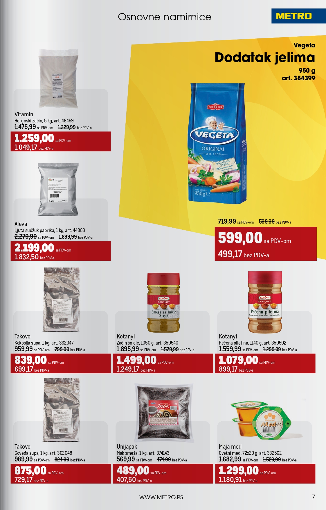 Metro katalog UGOSTITELJI 1-31.8.2025.