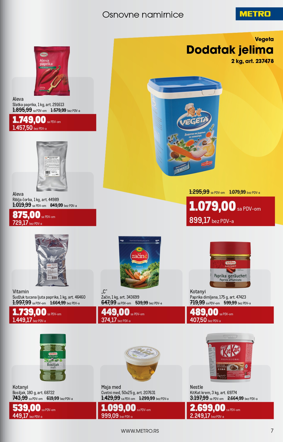 Metro katalog UGOSTITELJI 1-31.7.2025.