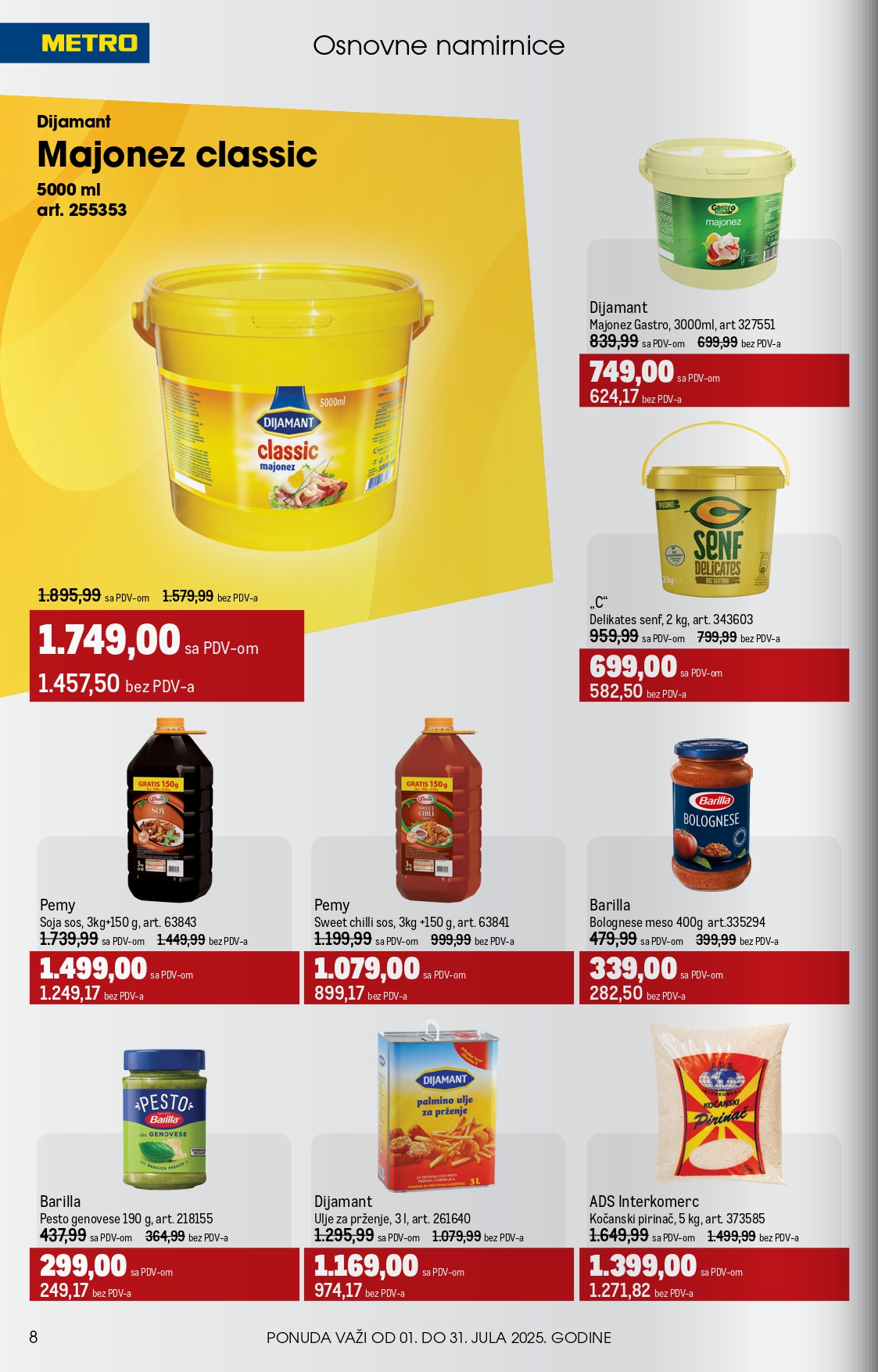 Metro katalog UGOSTITELJI 1-31.7.2025.