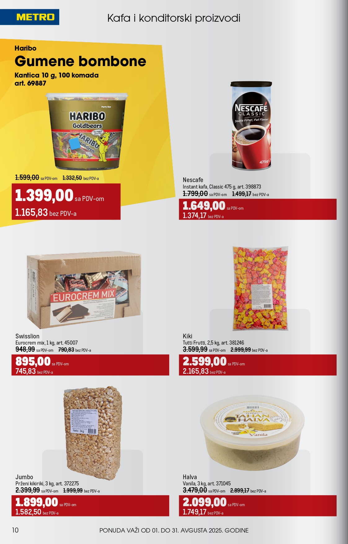Metro katalog UGOSTITELJI 1-31.8.2025.