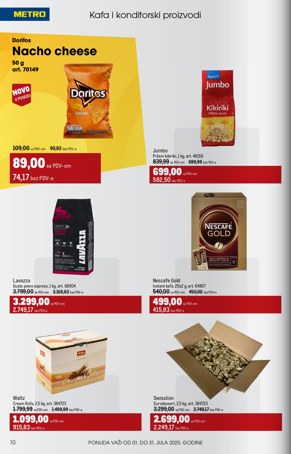 Metro katalog UGOSTITELJI 1-31.7.2025.