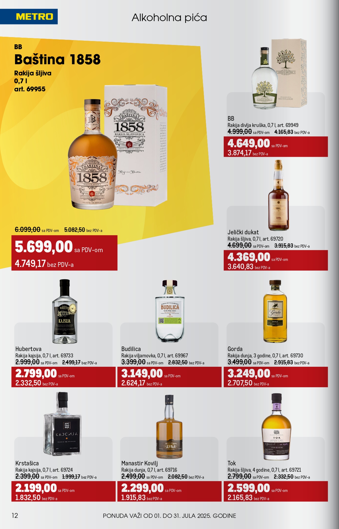 Metro katalog UGOSTITELJI 1-31.7.2025.