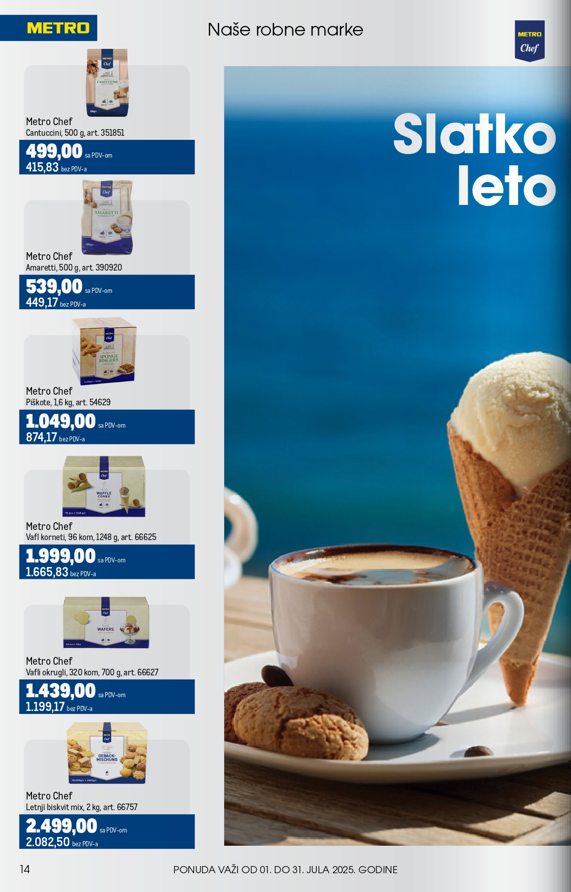 Metro katalog UGOSTITELJI 1-31.7.2025.