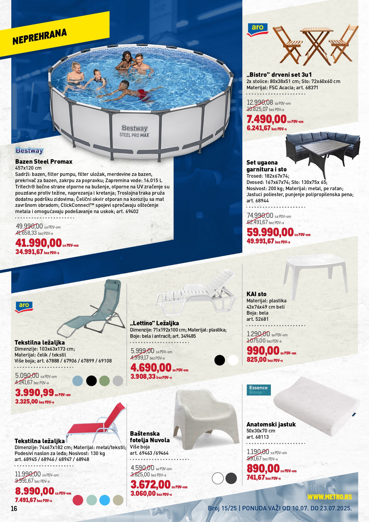 Metro katalog PREHRANA/NEPREHRANA 10-23.7.2025.