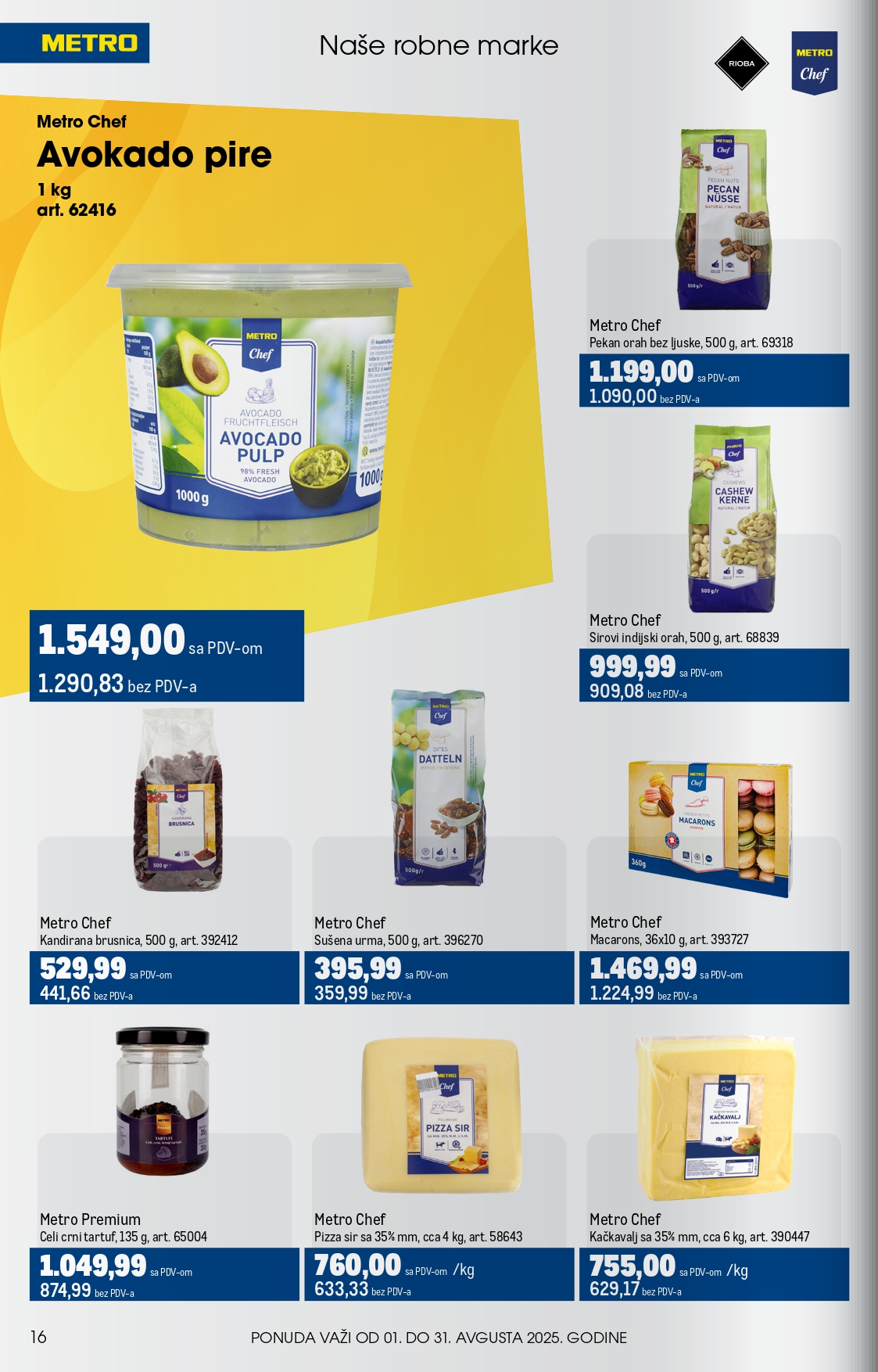 Metro katalog UGOSTITELJI 1-31.8.2025.