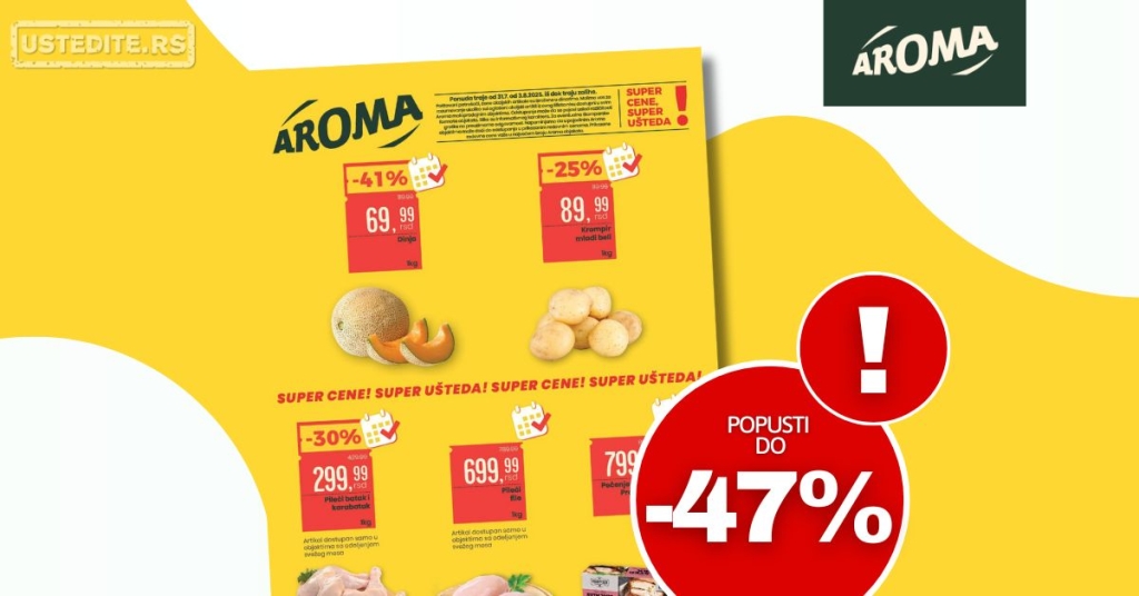 Aroma VIKEND AKCIJA 31.7-3.8.2025.