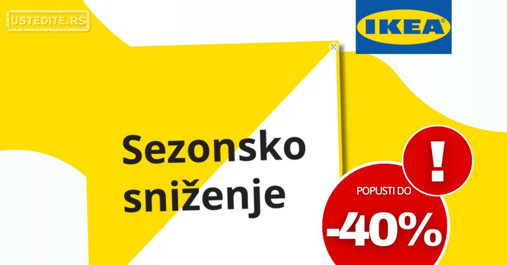 Ikea LETNJE SNIŽENJE 12.7-31.8.2025.