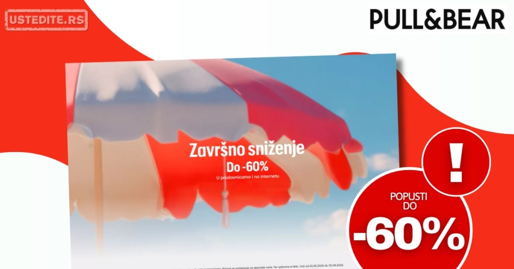 Pull&Bear SNIŽENJE 25.6-2.9.2025.