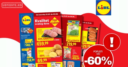 Lidl katalog PREHRANA 31.7-6.8.2025.