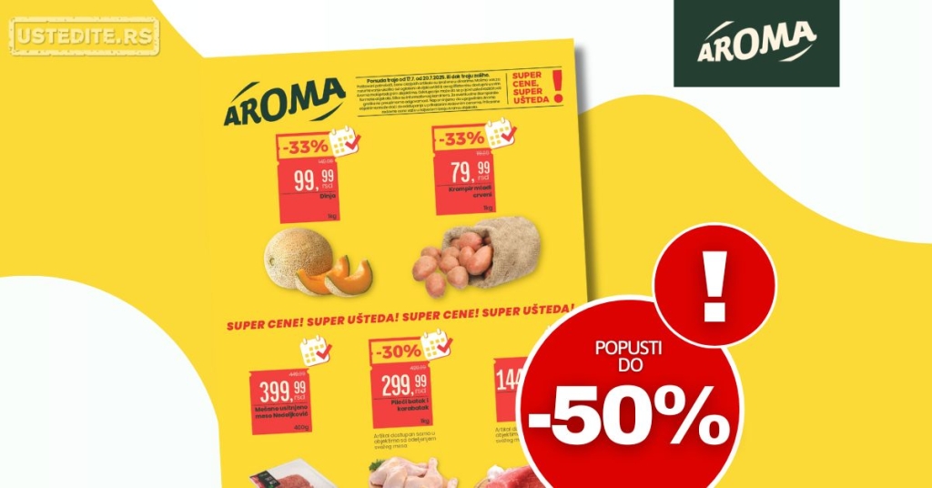Aroma VIKEND AKCIJA 17-20.7.2025.