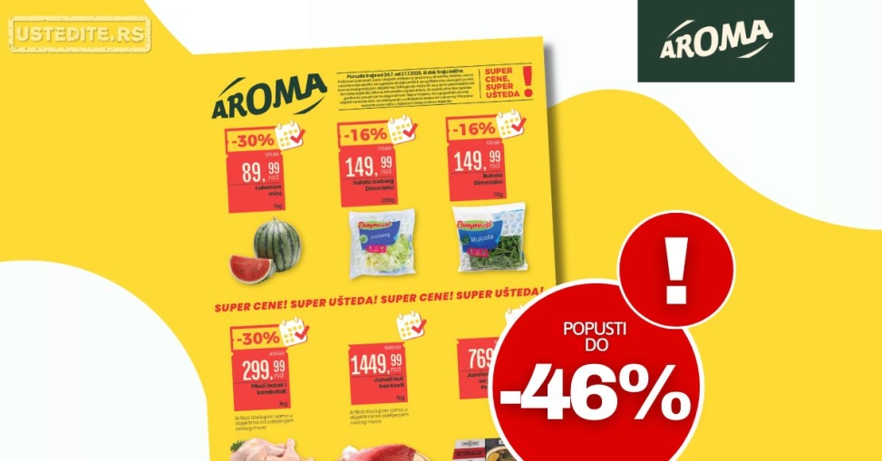 Aroma VIKEND AKCIJA 24-27.7.2025.