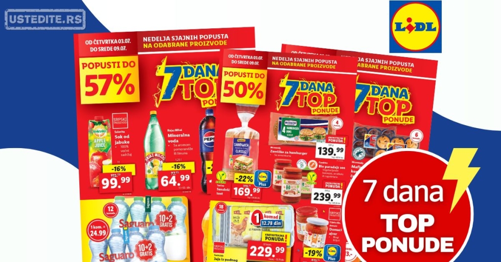 Lidl akcija 7 DANA SUPER CENA 3-9.7.2025.
