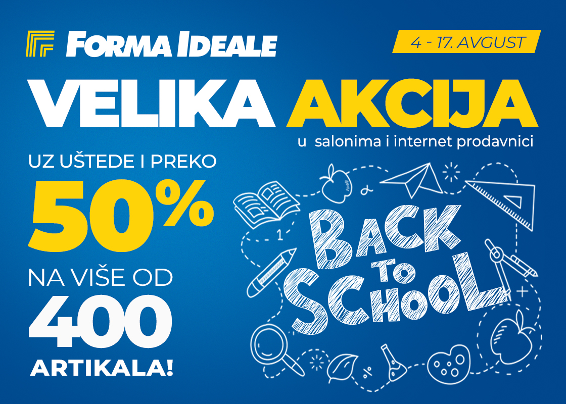 Forma Ideale katalog SVE ZA ŠKOLU 4-17.8.2025.