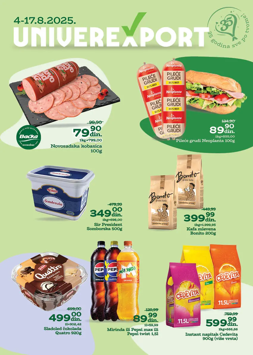 Univerexport katalog 4-17.8.2025.
