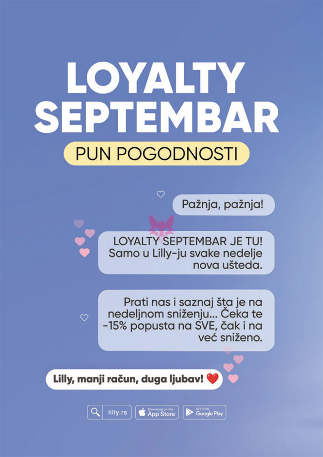 Lilly katalog SEPTEMBAR 2025.