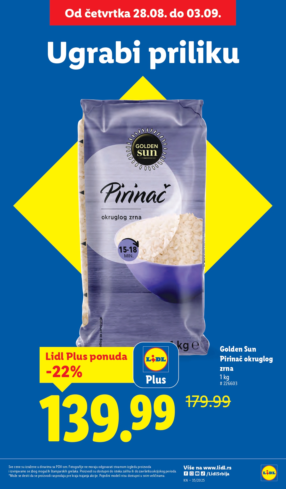 Lidl katalog PREHRANA 28.8-3.9.2025.