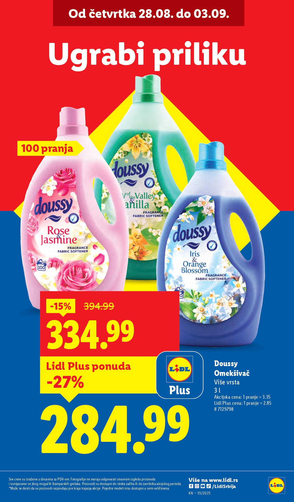 Lidl katalog PREHRANA 28.8-3.9.2025.