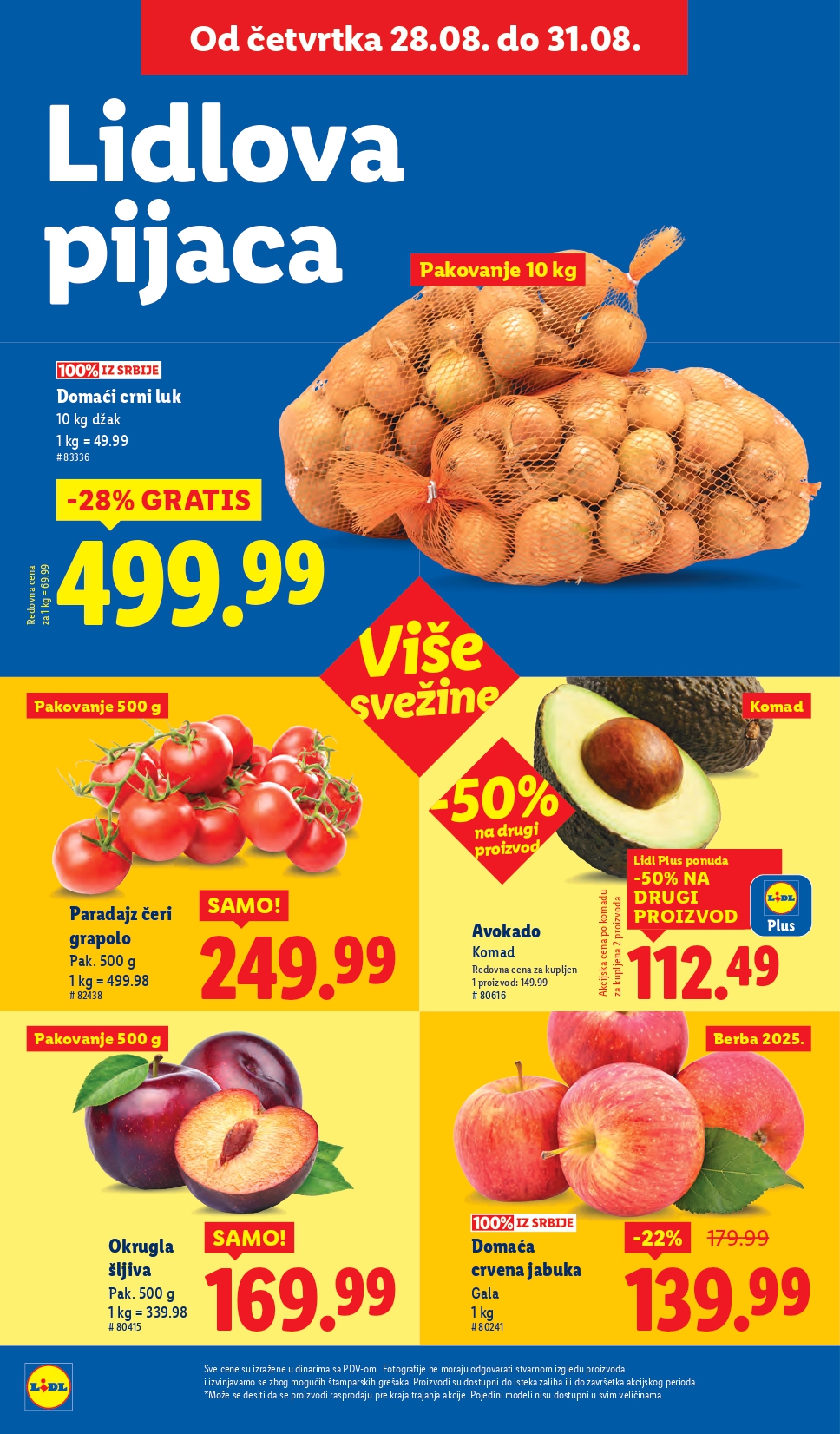 Lidl katalog PREHRANA 28.8-3.9.2025.