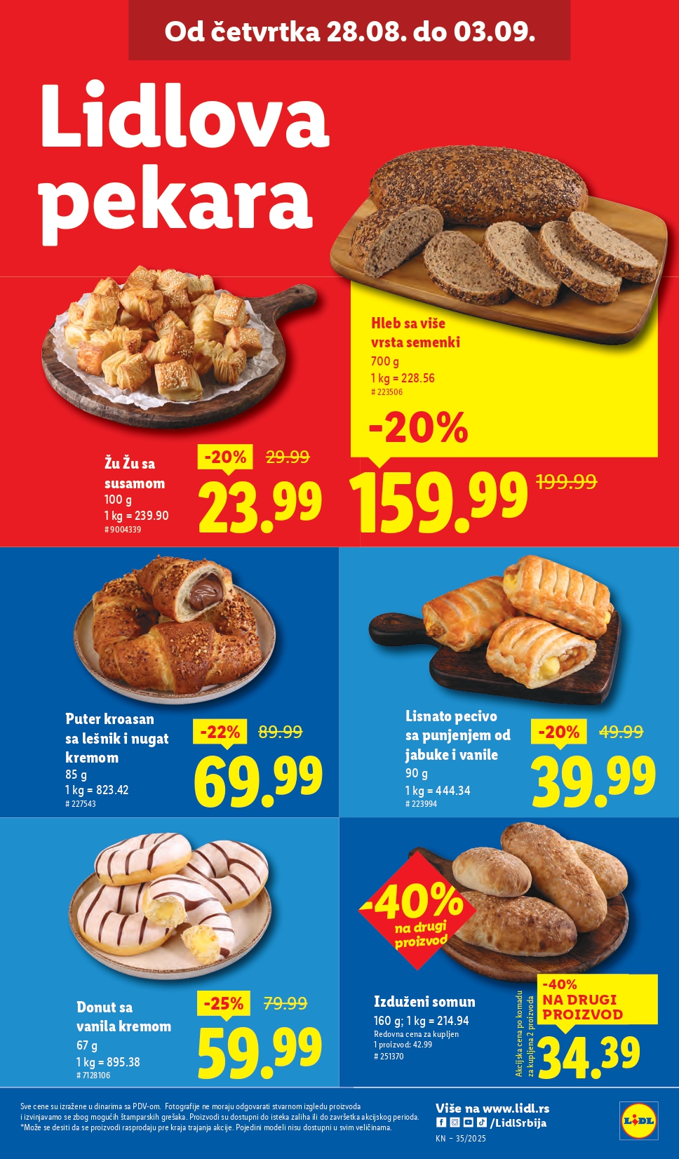 Lidl katalog PREHRANA 28.8-3.9.2025.