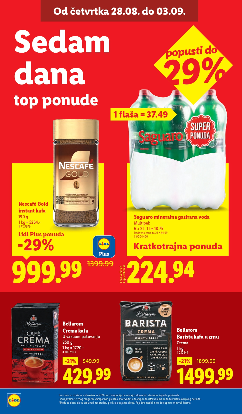 Lidl katalog PREHRANA 28.8-3.9.2025.