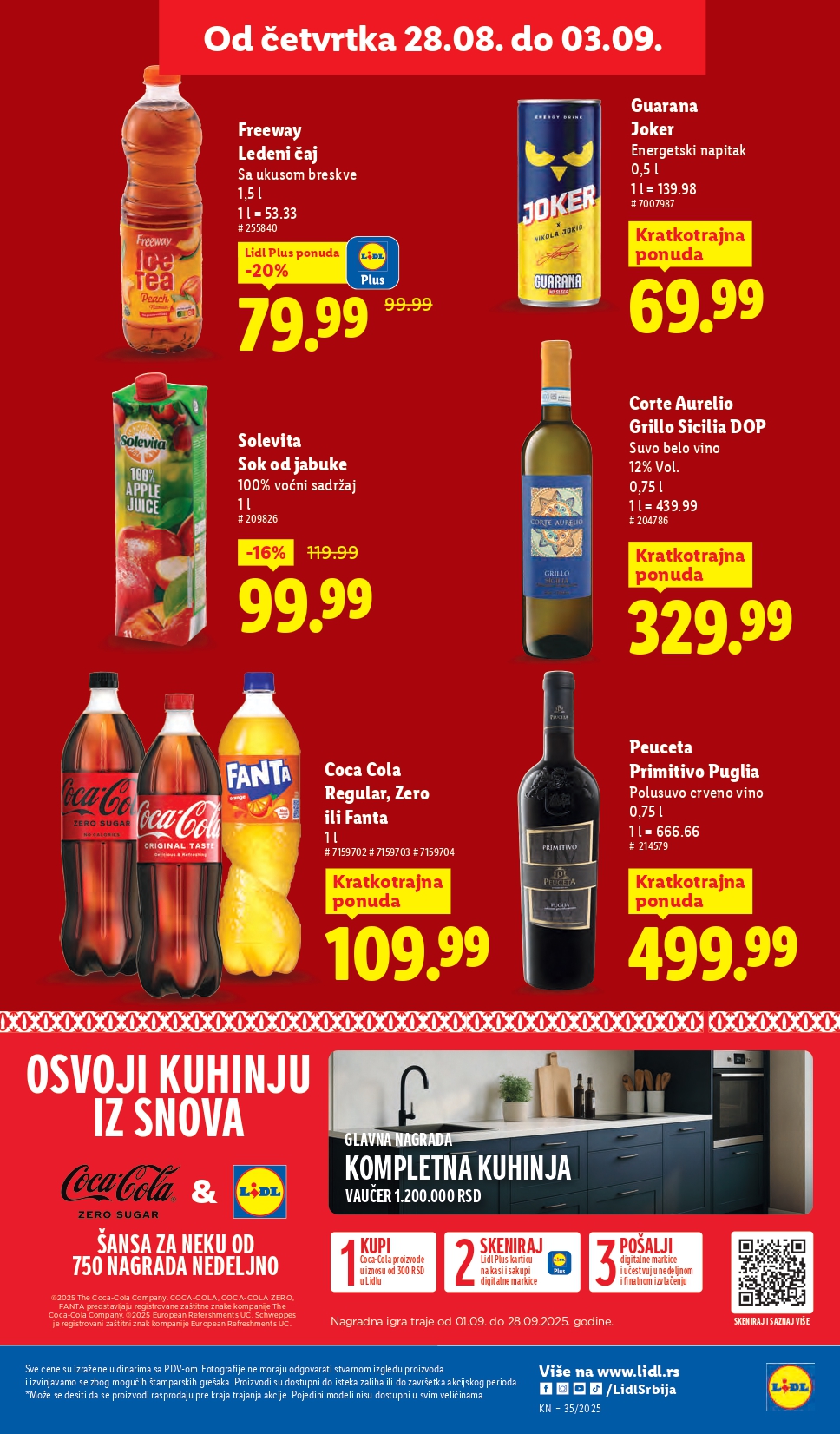 Lidl katalog PREHRANA 28.8-3.9.2025.