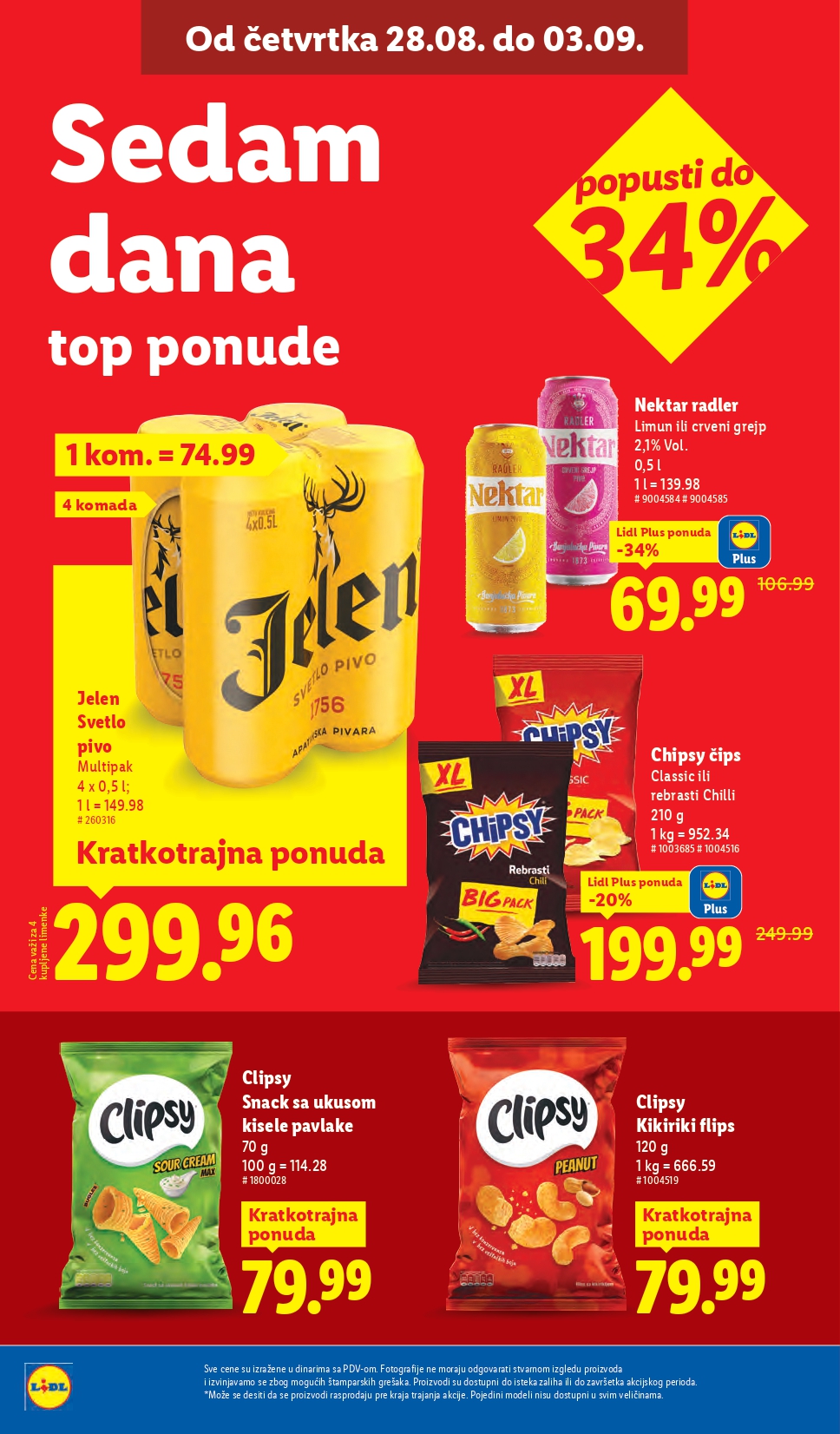 Lidl katalog PREHRANA 28.8-3.9.2025.