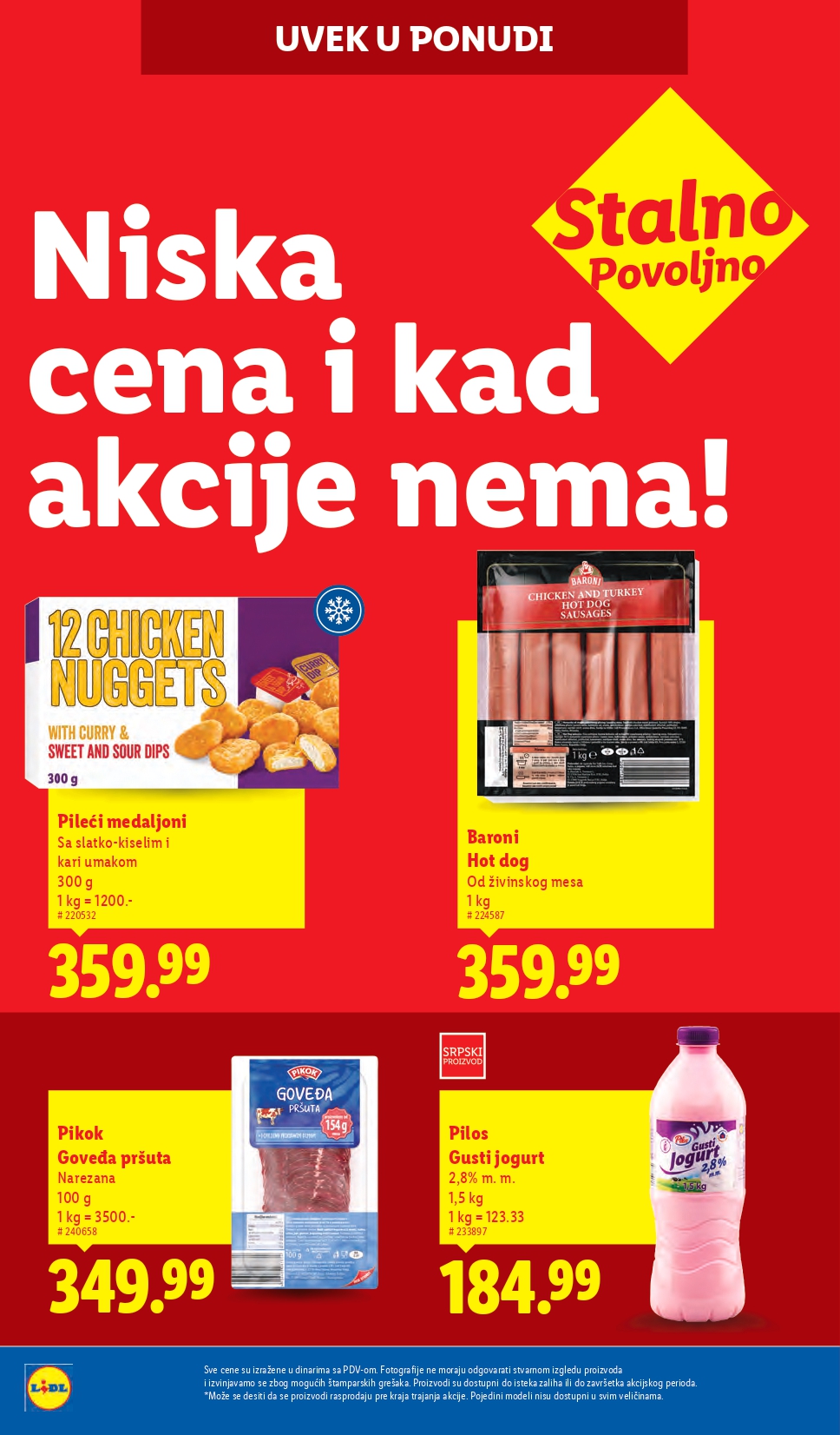 Lidl katalog PREHRANA 28.8-3.9.2025.